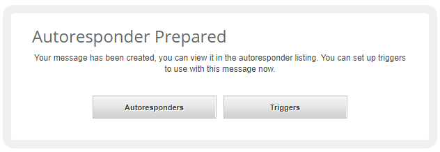 Auto Responder Prep Screen