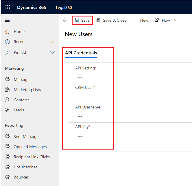 Microsoft Dynamics 365 | Users Credentials