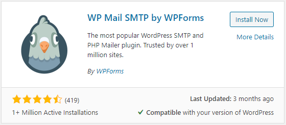 WP Mail Screen