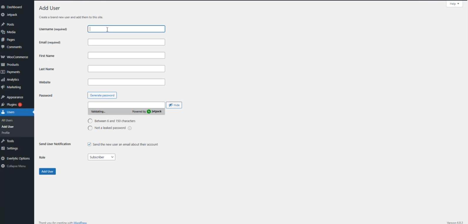Add User on WooCommerce Add User on WooCommerce