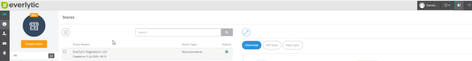 Create Store 1 Create Store 1